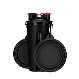 PawHoly Outdoor-Trinkflasche für Hunde，Wasserflasche Hunde Unterwegs Reisenäpfe Haustier Trinkflasch 2-in-1 Faltbare Hundenäpfe, Hundefutterbecher faltbar