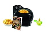 Tefal FZ7738 ActiFry Genius+ Heißluftfritteuse | AirFryer mit Rührarm, kein Schütteln | 1500 W | 1,2 kg für 6 Personen | 9 automatische Kochmenüs | ‎energiesparend | gesunde Friteuse ohne Öl | Schwarz