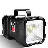 LETOUR LED Handscheinwerfer, LED Taschenlampe 4000LM Ultra-Long Standby Hochleistungs wasserdichte Campinglaterne 7 Modi Superheller LED Suchscheinwerfer (Klassische Pflichtkäufe)