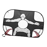 MILISTEN Fußballtor für Kinder Fußballnetz für Kinder Zieltrainingstool tragbares Fußballtor Fußball-Rebounder Fußballtor zum Üben Fußball-Zielnetz Tornetz tragbare Fußballtore Nylon rot