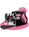 STYNGARD Schlittschuhe Damen & Herren Inliner Tasche - Inlineskates Tasche und Schlittschuhtasche für Eislaufschuhe aus robustem Material - Modell Ottawa (Schwarz-Pink)