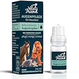 Vital-Friend Augentropfen für Hunde, Katzen und Pferde 10 ml, Augenpflege & Befeuchtung bei Entzündungen, Augenreiniger, Unterstützende Pflege bei Bindehautentzündung, konservierungsmittelfrei