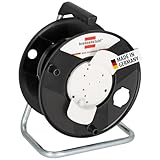 Brennenstuhl Garant Aufbewahrungstrommel/Leertrommel (aus Spezialkunststoff, Made in Germany) schwarz