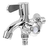 Homoyoyo Zinklegierung Wasserhahn mit Anti spritzfunktion und Links rechts umschalter Waschbecken Badewannenarmatur für Badezimmer und Garten Langlebiger Einhebelmischer mit Modernem