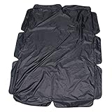 Toyvian Wasserdichter Gartenschaukel Schutzbezug Schwarz Staubdicht Elastischer Festrand Wetterfeste Abdeckung für Doppelsitz Uv Schutz Plane für Outdoor Gartenmöbel