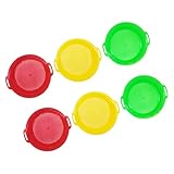 Toyvian 6 Stück Teiliges Sand Sieb für Robuste und Leichte Strand Sandfilter Vielseitig zum Graben und Entdecken Buntes Outdoor für Strand und Park