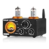 [Aktualisierte Version] Douk Audio ST-01 PRO HiFi-Verstärker, 200W Mini Röhrenverstärker mit Bluetooth 5.0, VU-Messer, USB DAC Koaxialer/optischer Eingang