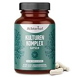Kulturen Komplex Kapseln | 150 Stück | mit Milchsäurekulturen plus Zink, Calcium und Selen | 21 Bakterienstämme, 20 Milliarden KbE pro Tagesdosis | 50 Tagesdosierungen | vom Achterhof