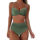 Badeanzug Damen Bikini Bikini rüschen Kleider Sommer Badeanzug Damen Shape Bikinis für Damen Sandalen Damen badeanzung Bikini mädchen 170 Teenager Kinder uv Shirt