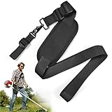 yuejuhe Schultergurt Rasentrimmer, Tragegurt Motorsense, Verstellbar Gurt für freischneider, Langer Trimmer Gurt für Laubbläser Heckenschere Gartenarbeit Unkrautfresser (Schwarz)