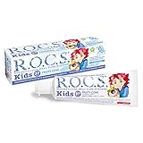 R.O.C.S. - Zahnpasta- Vegane Zahncreme - Kinder - 3 bis 7 Jahr - Fruchteis geschmack - kein Fluorid - Zahncreme - 45 g