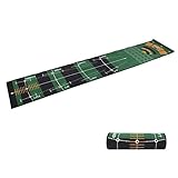 Golf-Putter-Übungsmatte, Dickes Monofilament, Bequeme, rutschfeste Trainingsunterlage für den Innen- und Außenbereich, Nylon-Material, 50 x 300 cm