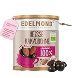 Edelmond 100% Kakaobohne für BIO heiße Trink Schokolade ohne Zucker, kein Pulver. Gewalzter Frischkakao 250 GR