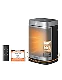 Dreo Heizlüfter Energiesparend Klein, 1500W Heizung Elektrisch mit Thermostat, 70° Oszillierend Elektroheizung, PTC Keramik Heizlüfter Leise, ECO-Modus, 12-Std-Timer, Überhitzungs- & Kippschutz
