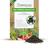 BodenLiebe Bio Pflanzendünger Granulat – Universal Langzeitdünger für Obst, Gemüse, Blumen & Kräuter – 100% natürlich, chemiefrei, regional hergestellt (5kg)