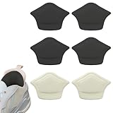 Fersenpolster für zu Große Schuhe, Fersenpolster mit Einlagen aus Schwamm, Shoe Patch Schuh Fersen Reparatur Set (2 Schwarz & 1 Cremefarben, 3 Paare (2Schwarz+1Cremefarben))