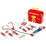 Theo Klein 4360 Arztkoffer I Inkl. elektronischem Blutdruckmessgerät I Zubehör für Doktor-Rollenspiele I Maße: 25 cm x 15 cm x 20 cm I Spielzeug für Kinder ab 3 Jahren