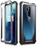 Poetic OnePlus 7 Pro Hülle - verstärkte, stoßfeste, transparente,umlaufende Schutzhülle mit integriertem Displayschutz, Guardian Series, Hülle für OnePlus 7 Pro (2019 Release), Schwarz/Klar