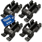 VIOKS 4x Halterung für Unterkorbeinsatz Ersatz für Whirlpоol 481010600198 481253578098 Indesit C00314875 Unterkorbhalterung Lager für Teller Klappstacheln in Geschirrkorb Spülmaschine Geschirrspüler