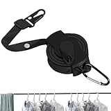 Ausziehbare Wäscheleine für den Außenbereich, Camping-Wäscheleine, einziehbar mit 34 Anti-Rutsch-Löchern, kein Stanzen, Camping-Auto-Aufbewahrungsseil für Kreuzfahrtschiff