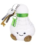 Niedlicher Plüsch-Schlüsselanhänger, niedlicher Badminton-Plüsch-Schlüsselanhänger, weicher Cartoon-Taschen-Anhänger für Rucksack, Geldbörse, Geldbörse