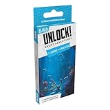 Asmodee, Unlock! Short Adventures – Das Herz des Ozeans, Space Cowboys, Familienspiel, 1-6 Spieler, 10+ Jahre, 40 Minuten, Deutsch