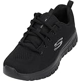 Skechers Damen Graceful Get Connected Sneaker,Black Mesh Trim, 39 EU