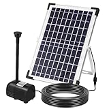 CIYODO Gartenteichpumpe Solar 12w Solar Wasserpumpe Für Gartenbrunnen Solar Brunnenpumpe Set Für Teich Und Wasserfall Effiziente Solarbrunnen Mit Wassermerkmal Pumpe Für Außenbereiche Teich Solarpumpe