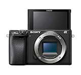 Sony Alpha 6400 Systemkamera (APS-C) – 0,02s Autofokus mit Augen-Erkennung, 4K-Video, klappbares Display, ideal für Vlogging, Foto & Reise