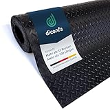 diconfa Gummimatte DIAMANT Tränenblech 3mm dick - BREITE 0,05m bis 2m - LÄNGE 0,05m bis 10m - Auswahl 1,7m (1700mm) x 2,45m (2450mm) - Meterware Gummimatten Antirutsch Matte Gummiläufer Unterlage