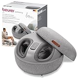 Beurer FM 120 2-in-1 Shiatsu-Fußmassagegerät und moderner Sitzhocker, wohltuende Luftkompressionsmassage zur Entspannung und Regeneration, mit zuschaltbarer Wärmefunktion, hochwertiges Textil