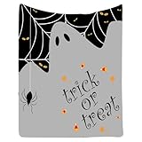 Whnbuij Halloween-Decke, Halloween-Decke - Bettdecke 39x59 Zoll,Gemütliche warme Fleecedecke für alle Jahreszeiten, Halloween-Dekoration
