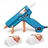 Tilswall Heißklebepistole 50W mit 75 Klebesticks 7 mm x 130 mm, Heissklebepistole für Schule, Heimwerken, Kunsthandwerk und schnelle Reparaturen im Haushalt
