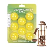 Geruchsentferner Bälle,8 Stück Mit Natürlichem Anhaltendem Duft - Katzengeruch Entferner Lufterfrischer Kugeln - Für Möbel Badezimmer Schlafzimmer Küche Käfig Katzenklo und