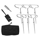 9 x Sandheringe, langlebig, Zeltnägel, Mehrzweck-Zeltanker, schwere Heringe, Outdoor-Zelt-Zubehör