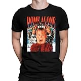 Kevin Home Alone allein Zuhause- Weihnachten Herren T-Shirt, Schwarz, XL