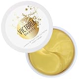 Victoria Beauty 60 Pads Kollagen Augenpads gegen Augenringe, Tränensäcke und Schwellungen kühlend, 24K Gold Kollagenaugenmaske, Collagen Under Eye Patches, Мindern Falten und müde Augen