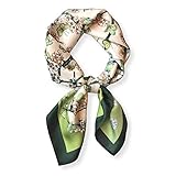 PoeticEHome Seidenschal aus 100% reiner Maulbeerseide – 68x68 cm Halstuch für Damen | Quadratisches Tuch mit Geschenkbox​