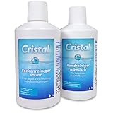 Cristal Poolrand- & Beckenreiniger Set - Effektive Reinigung für Poolränder & Becken - Schmutz- & Kalkentferner - Für alle Pooltypen geeignet