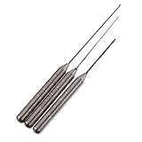 Toyvian 1 Satz Häkelset Werkzeug Zum Karpfenangeln Kreishaken Angeln Anlage Binden Angehen Fisch Nadel Angreifer Silber Metall 3 Stück