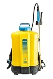 GLORIA Akku Rückensprüher Pro 1200 li-on | 12 l Drucksprüher für Pflanzenschutz & Unkrautvernichter | Bequeme Tragegurte | Gartenspritze ohne Pumpen | Kompatibel mit BOSCH 18V Akku, separat erhältlich