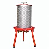 Hydraulische Obst- und Weinpresse aus 304 Edelstahl, 40 Liter Beerenpresse für Saft, Honig, Traubenwein