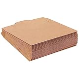 200 Stk Kraftpapiertüte Cd-verpackungsumschlag Cd-halter Aus Kraftpapier Braune Papiertüten Zur Aufbewahrung Säcke Aus Kraftpapier Brauner Papierumschlag Cd-hülle Light Brown Warmhm