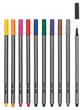 Idena 516113 - Fineliner im Etui, 0,4 mm Strichstärke, 1 Set