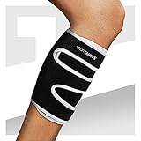 sportanics® Wadenbandage mit Klettverschluss für Damen und Herren - Bandage, Waden-Kompressionsstrümpfe, Calf Sleeves, Leistungssteigerung, Sport, Running, Laufen & Krämpfen