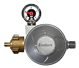 Enders GASDRUCKREGLER mit Manometer und integrierter Schlauchbruchsicherung EFV 50 mbar, 1,5 kg/h, Anschluss G 1/4' LH, 1106