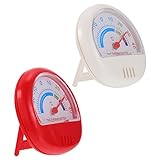 PRETYZOOM 2 Stk Thermometer Mini-Hygrometer Restaurant kühlschrank temperatur tester Mini-Mini-Kühlschrank Digital Kühler Temperaturanzeige Kühlschranktemperatur tragbar Werkzeug Plastik rot