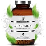 QIDOSHA® L-Carnosin Kapseln hochdosiert, 120 Kapseln im Apothekerglas, 1000mg je Tagesportion (2 Kapseln), vegan, laborgeprueft, deutsche Fertigung