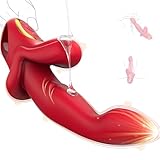 Dildo Vibrator Sex Spielzeug für die Frau, Vibration für Frauen Vibratorensets für Frauen Klitoris Sexspielzeug,Sex Toyset für Woman mit 10 Stoß & Schwing Leckmodus Paar-Vibratoren