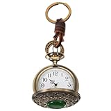 Beaupretty Antike Taschenuhr Schlüsselanhänger Retro Uhr Präzise Quarzuhr Unisex Kompakt Leicht Tragbar Kreative Vintage Taschenuhr Dekoration